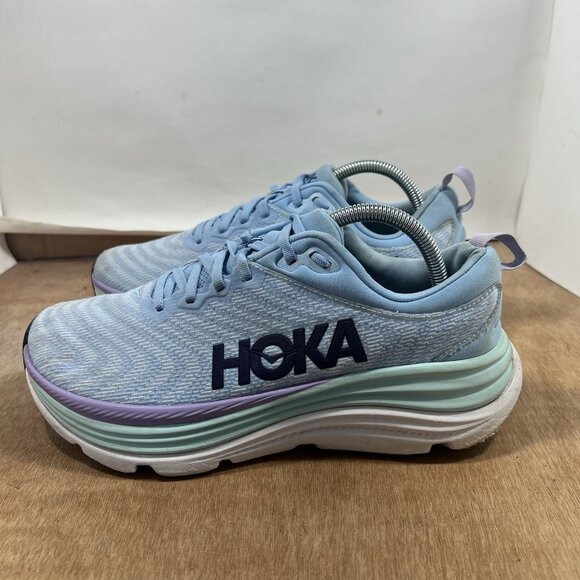 Hoka One One Gaviota 5 Women's Size 10 Blue Running Sneakers - Picture 3 of 9